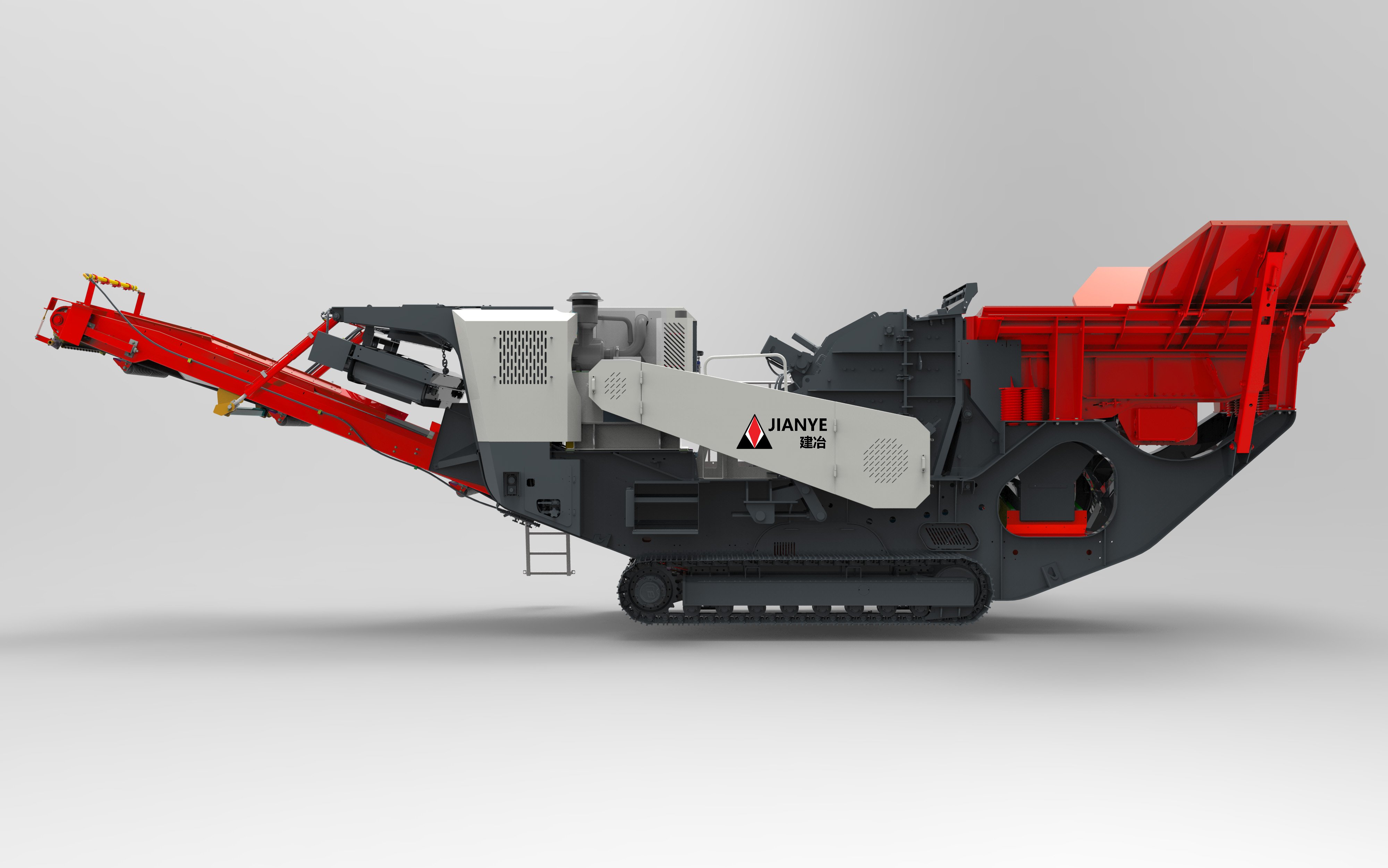 Crawler-type impact mobile crushing station